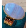 Bague réglable Lady Blue, Blue Lace Agate