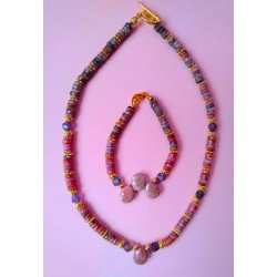 Collier en rhodonite VIOLETTA