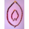 Collier en rhodonite VIOLETTA