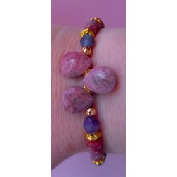 Bracelet en rhodonite VIOLETTA