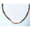 Collier Feuillage en agate indienne, bijou en pierres naturelles, Martine Portelli créations, Marseille en Provence