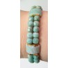 Bracelet 2 rangs en amazonite AMAZONE