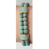 Bracelet 2 rangs en amazonite AMAZONE