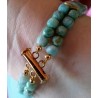 Bracelet 2 rangs en amazonite AMAZONE