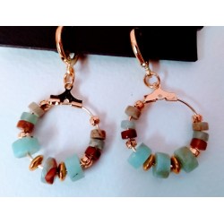 Boucles d'oreilles Jaspe