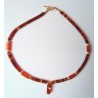 Collier en cornaline MANDARINE