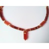 Collier en cornaline MANDARINE