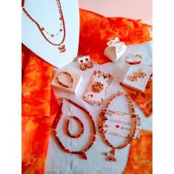 Collier en cornaline MANDARINE