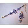 Collection Dentelles de Perles: Bracelet en sodalite PRINCESS BLUE