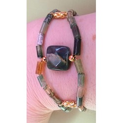 Collection Dentelles de Perles: Bracelet en agate indienne ETE INDIEN