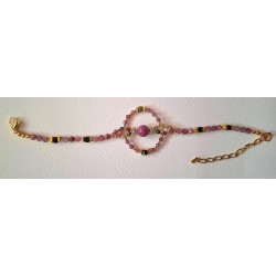 Collection Dentelles de Perles: Bracelet en tourmaline OLYMPIE