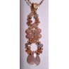 Pendentif en pierre de Lune Peach REVIVISCENCE