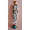 Collection Dentelles de Perles: Pendentif en apatite bleue CURACAO