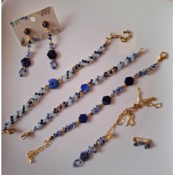 Collection Impressions marines: Pendentif lapis lazuli et sodalite FIGUEROLLES