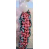 Bracelet cuir et Morganite Guimauve