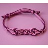 Bracelet coulissant soie macramé Oeillet de Poète