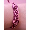 Bracelet coulissant soie macramé Oeillet de Poète