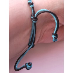 Bracelet coulissant soie macramé Dentelle de soie