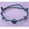 Bracelet coulissant soie macramé Dentelle de soie