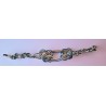 Bracelet cuir macramé Ruban de mer