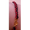 Bracelet coulissant soie macramé Clé de sol