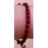 Bracelet coulissant soie macramé Clé de sol