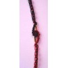 Bracelet coulissant macramé de soie Arabesque