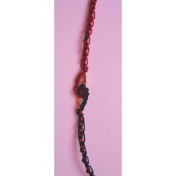 Bracelet coulissant macramé de soie Arabesque
