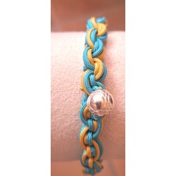 Bracelet coulissant en soie...