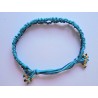 Bracelet coulissant soie macramé Les Bleus de Ma Mer