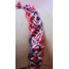 Bracelet coulissant lin macramé Rosie, création Martine Portelli