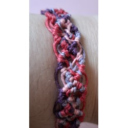 Bracelet coulissant lin macramé Rosie