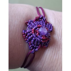 Bracelet coulissant soie...