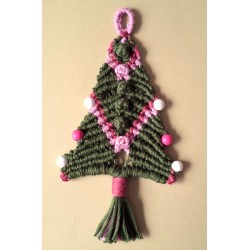 Sapin en macramé de coton...