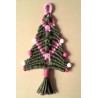 Sapin en macramé de coton biologique , création Martine Portelli