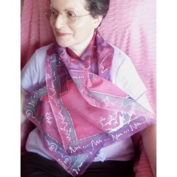 Foulard Vie en rose