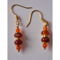 boucles d'oreilles en agate...