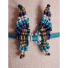 Bracelet coulissant en soie naturelle Papillon Bleu (petit format)