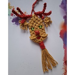 Rudolph le renne du Père Noël, création Martine Portelli