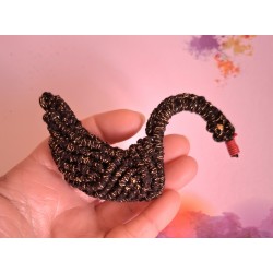 Cygne noir / Black swan, création Martine Portelli