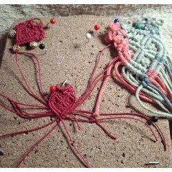 Sac en macramé de coton Valentine