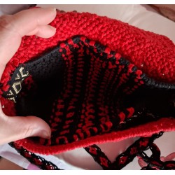 Sac en macramé de coton Valentine