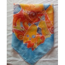 Foulard "D'azur et D'or"