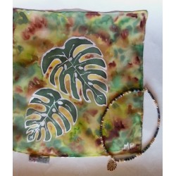 Collier ras-du-cou Monstera