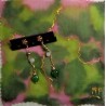 Boucles d'oreilles pierre de lune et jade PRIMAVERA